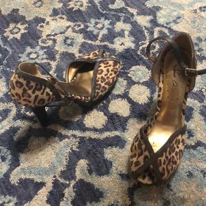 Leopard print heels